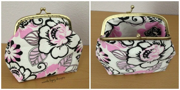 Black-and-Pink-Floral-Metal-Frame-Clutch-collage-wanda-lopez-designs